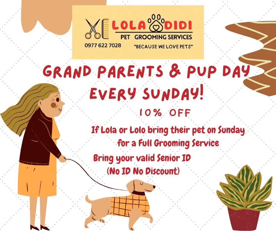Grand Parents and Pup Day Every Sunday